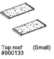 Replacement Small Roof Panel for Prem + Chick-N-Barn (WA 01465)